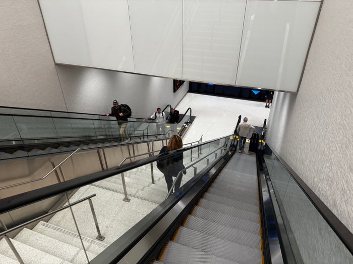 Delta Sky Club SLC Concourse A escalators