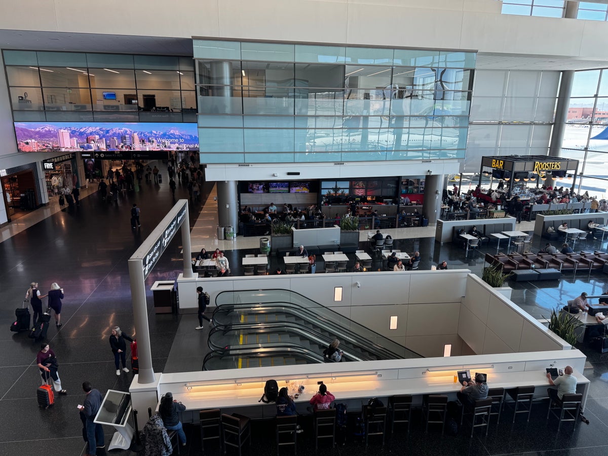Delta Sky Club SLC Concourse A view over concourse