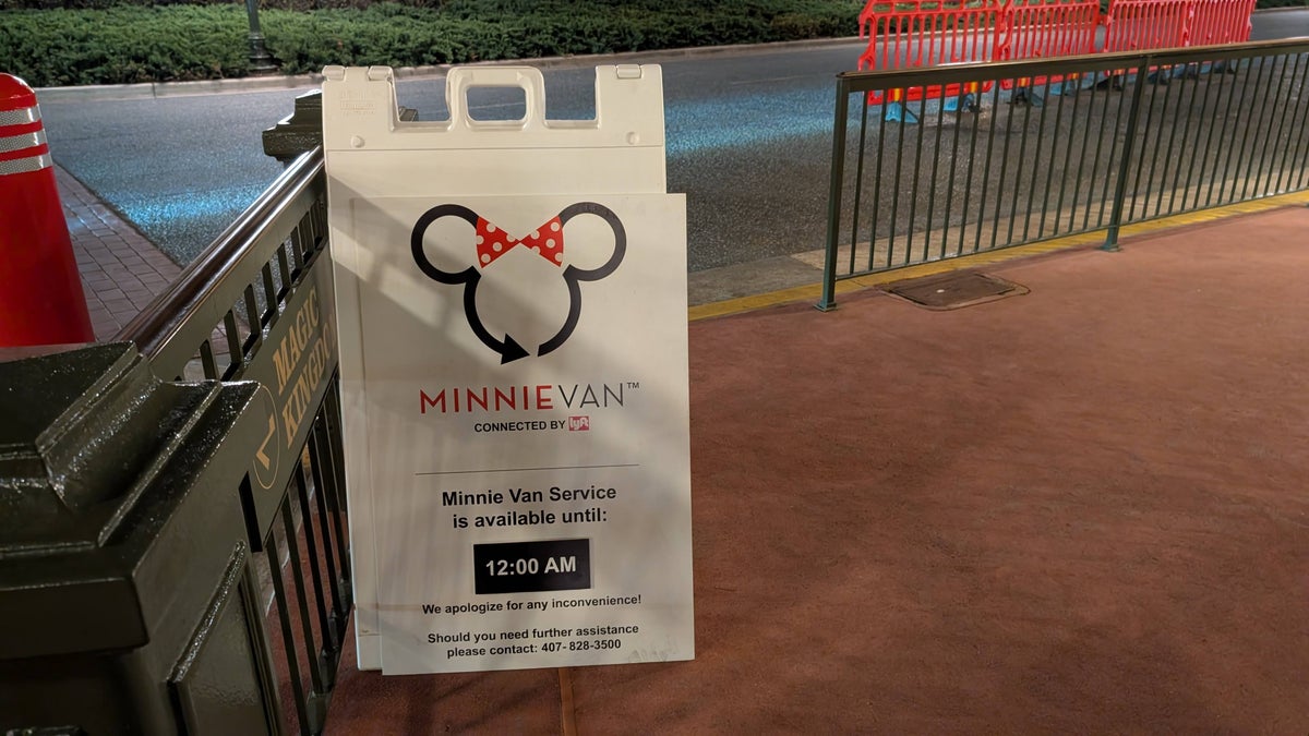Disney Transportation Friendship Boats Minnie Van sign