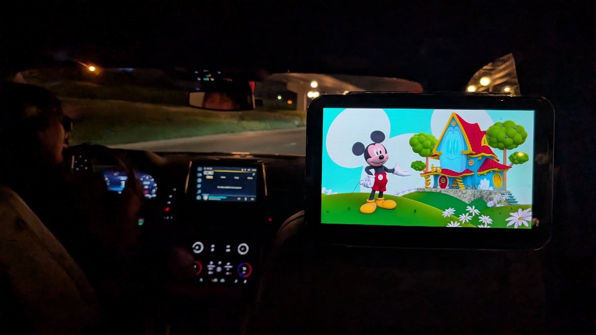 Disney World transportation Minnie Van interior