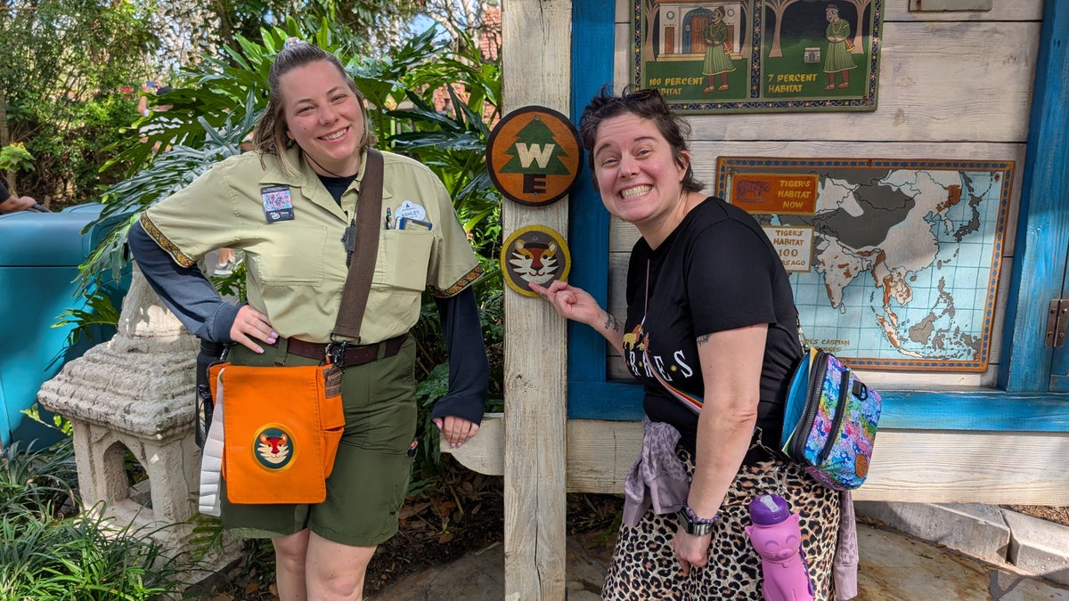 Disneys Animal Kingdom Wilderness Explorers tiger station