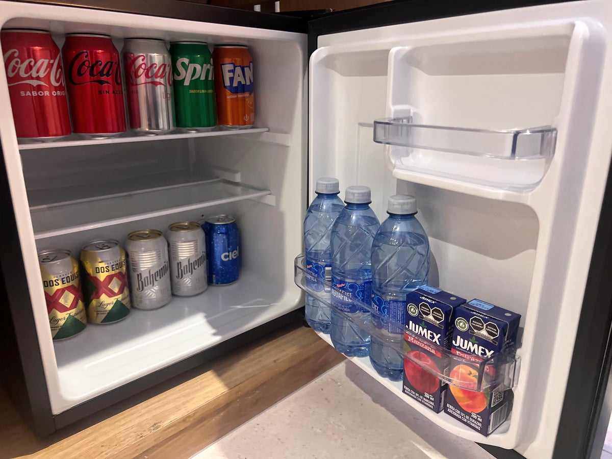 Dreams Mazatlan guest room minifridge