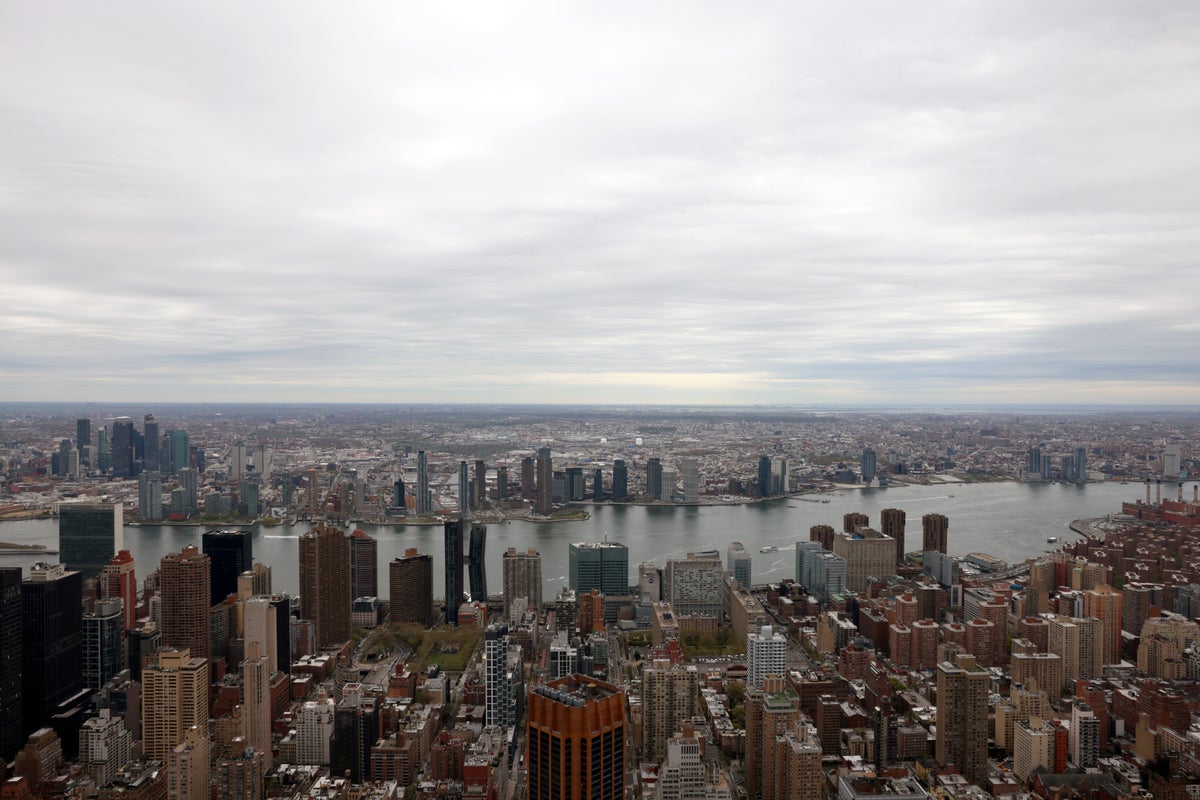 Empire State Building east view East River 86th floor NYC