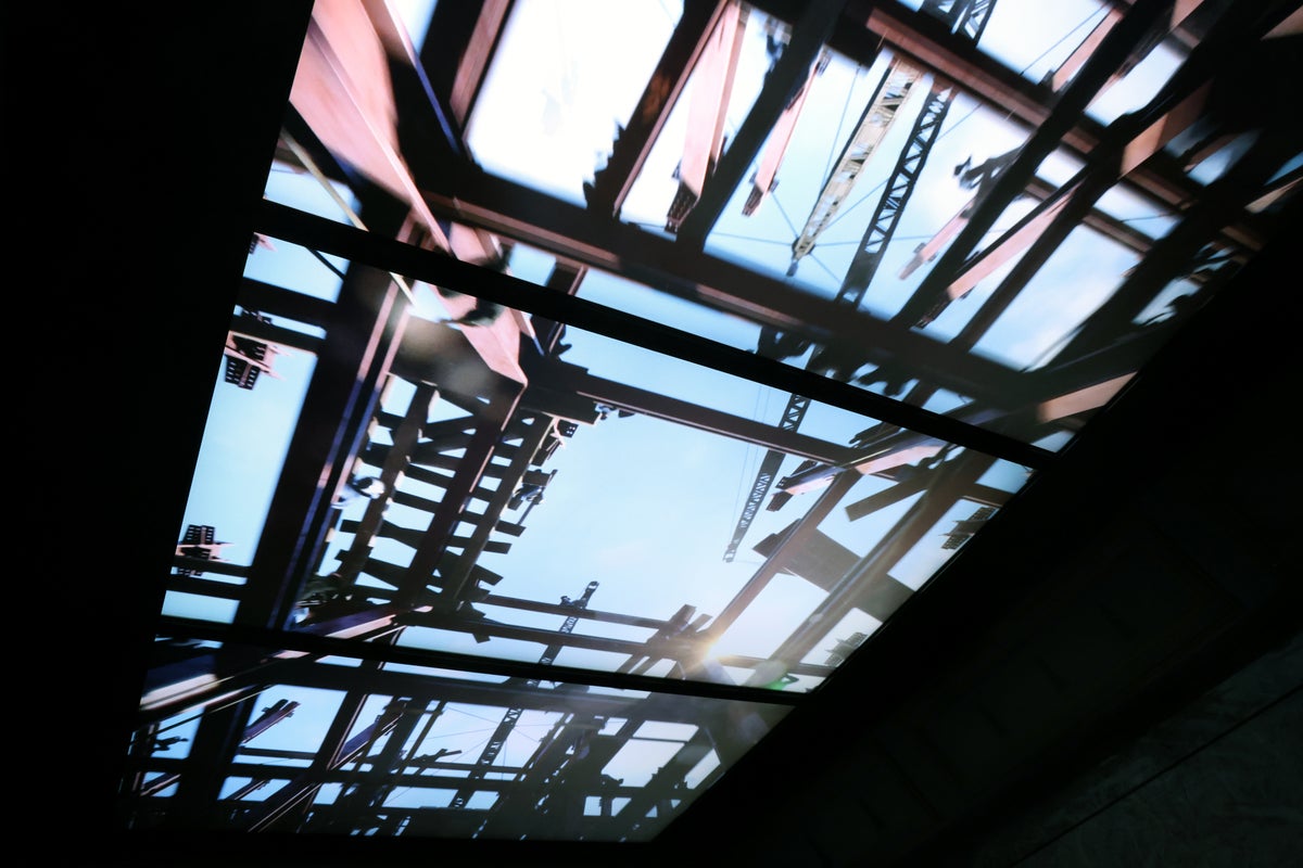 Empire State Building elevator ceiling video