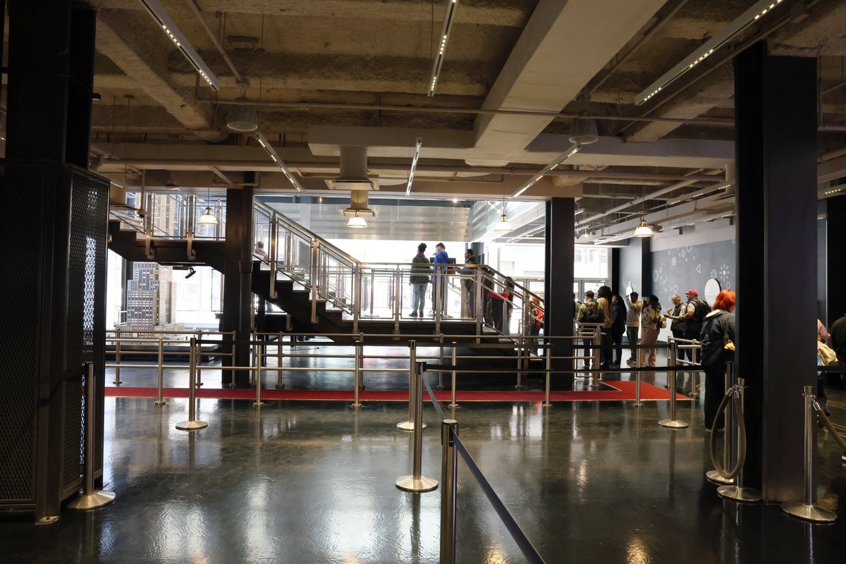 Empire State Building lobby stairs