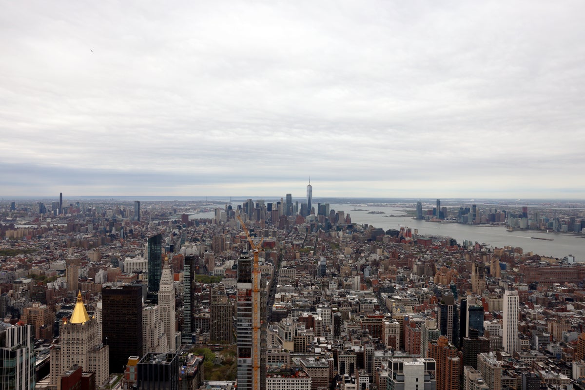 Empire State Building south view 86th floor NYC