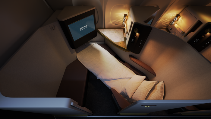 Etihad A321LR First Suite with bed
