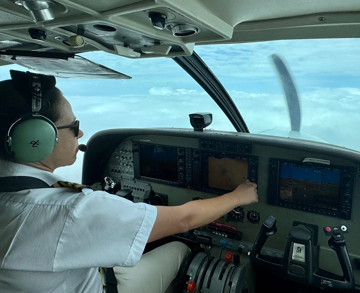 Female Air Excel pilot