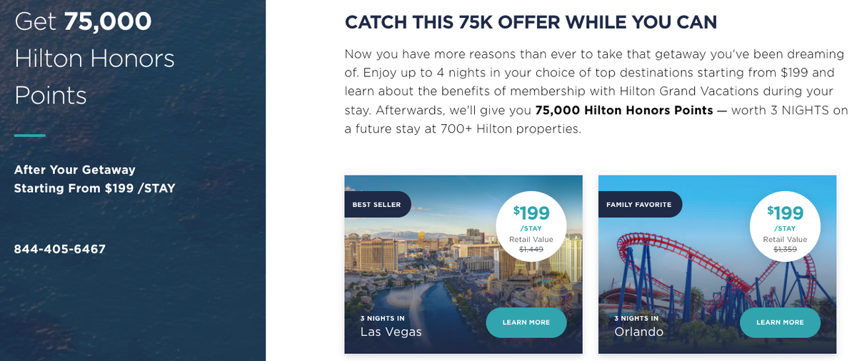 Hilton 75k timeshare offer