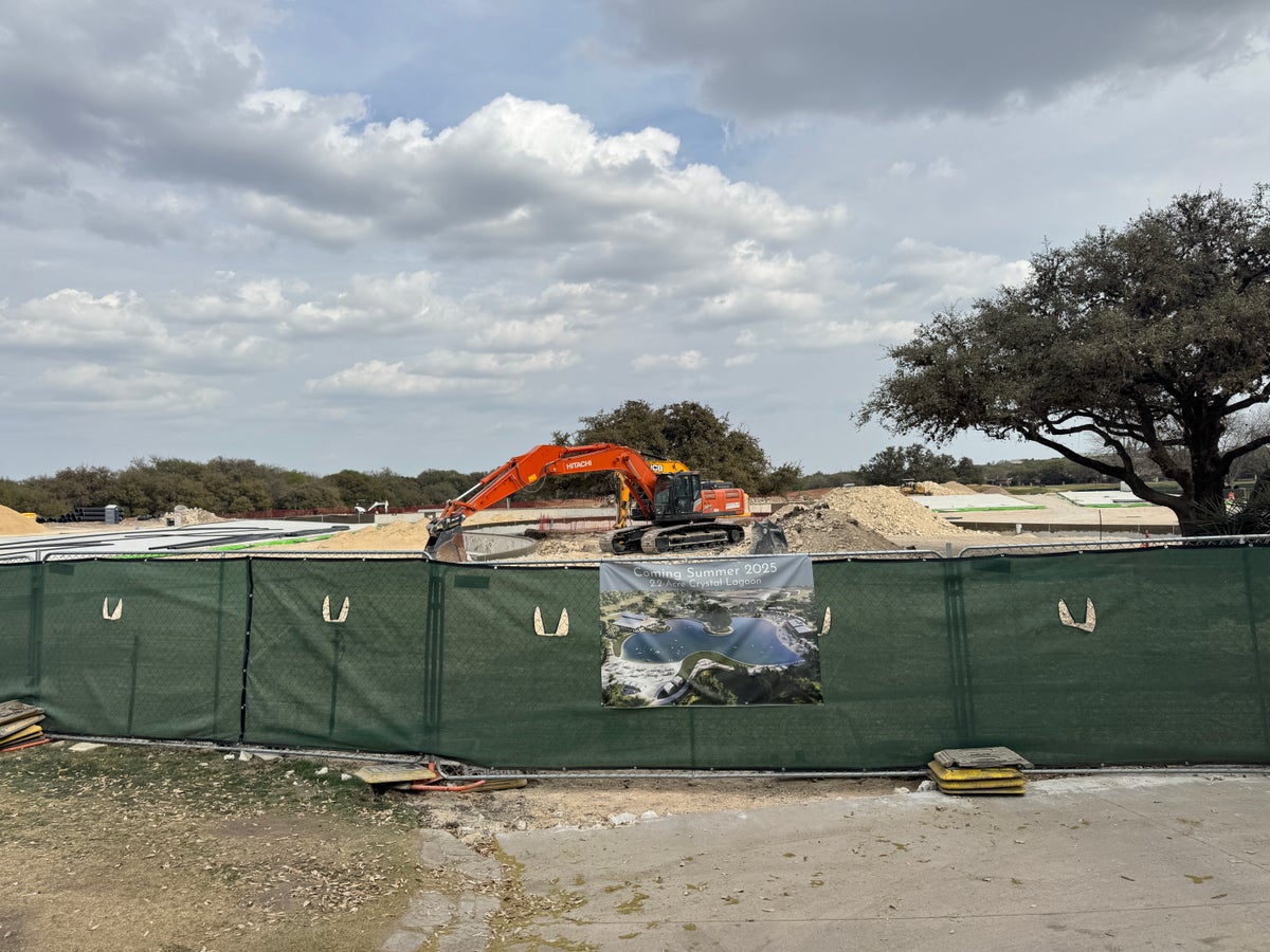 Hyatt Regency Hill Country Construction Lagoon