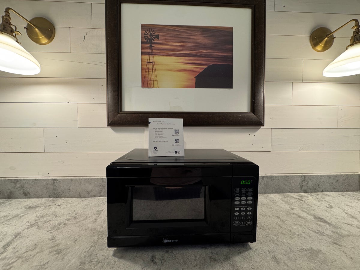 Hyatt Regency Hill Country Hospitality Suite microwave