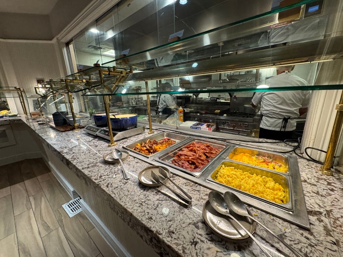 Hyatt Regency Hill Country Springhouse Cafe kitchen and hot dishes