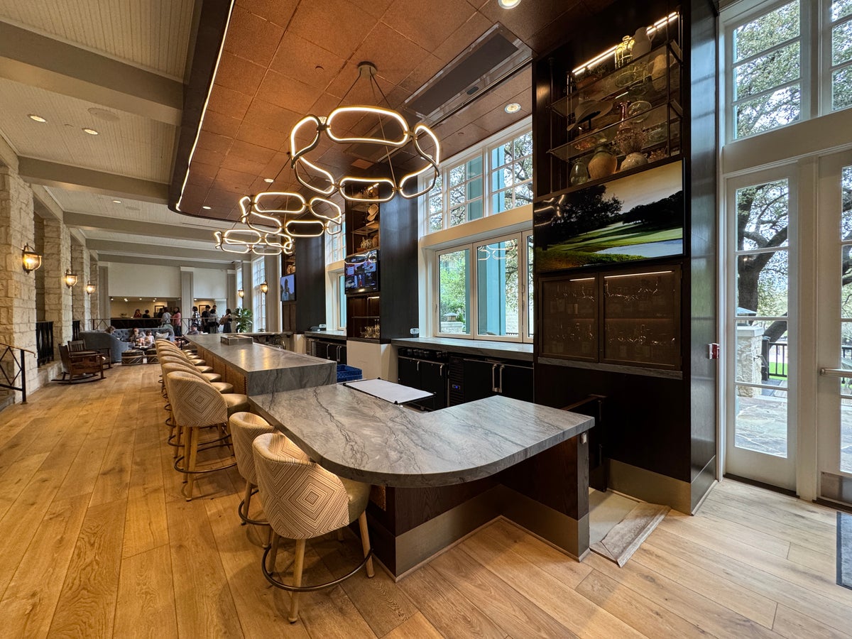 Hyatt Regency Hill Country Woodbine Bar Lighted Up