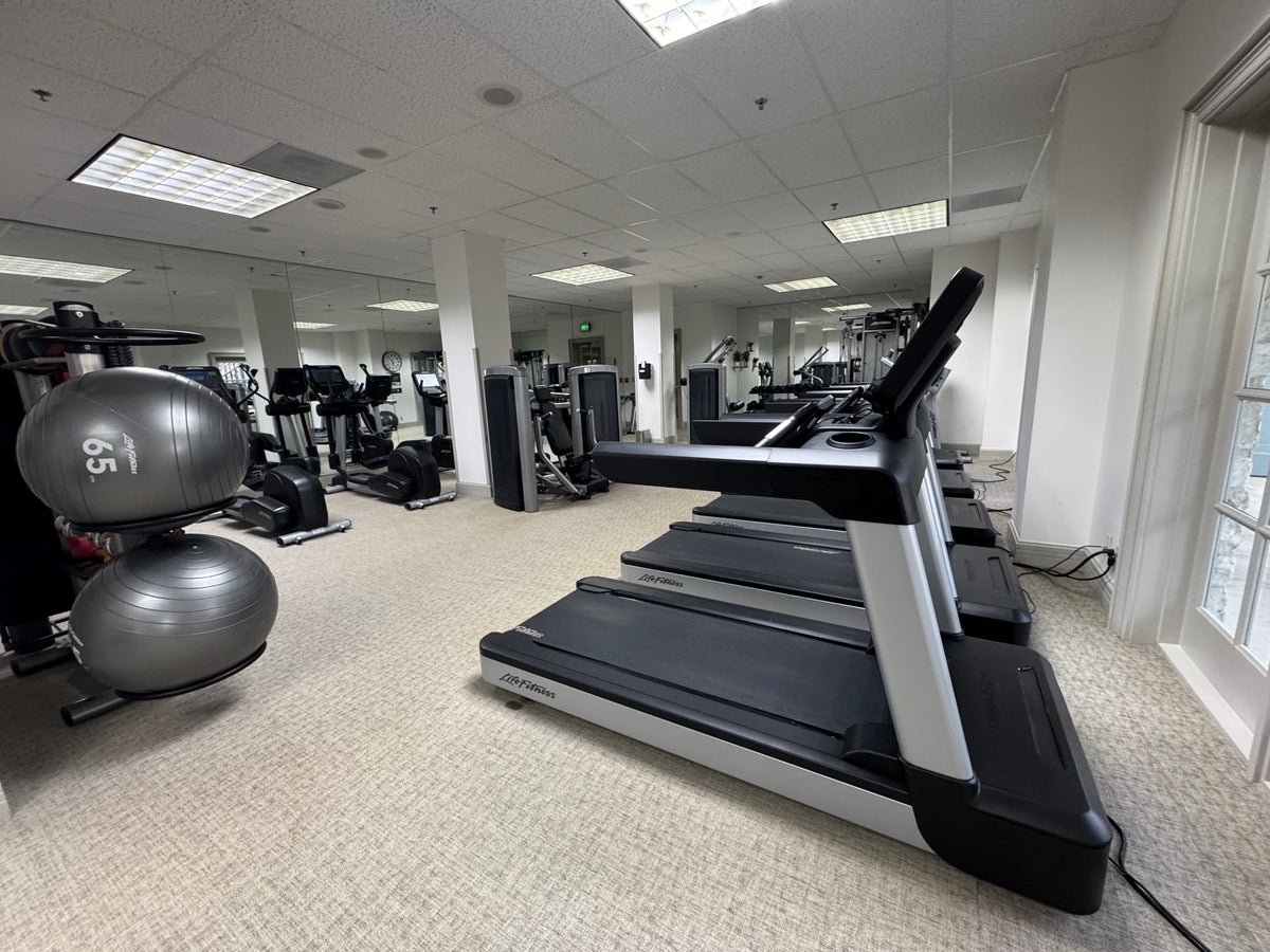 Hyatt Regency Hill Country gym treadmills