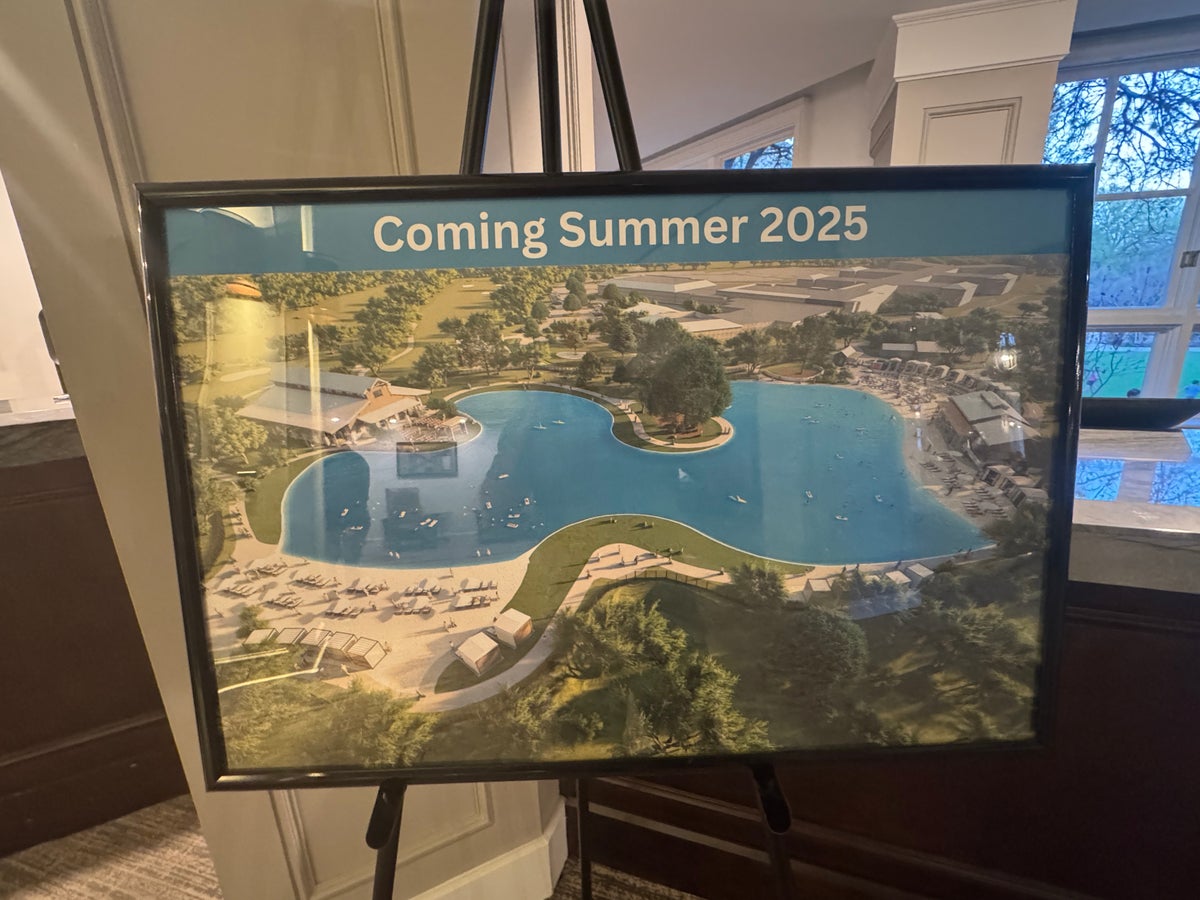 Hyatt Regency Hill Country lagoon coming sign
