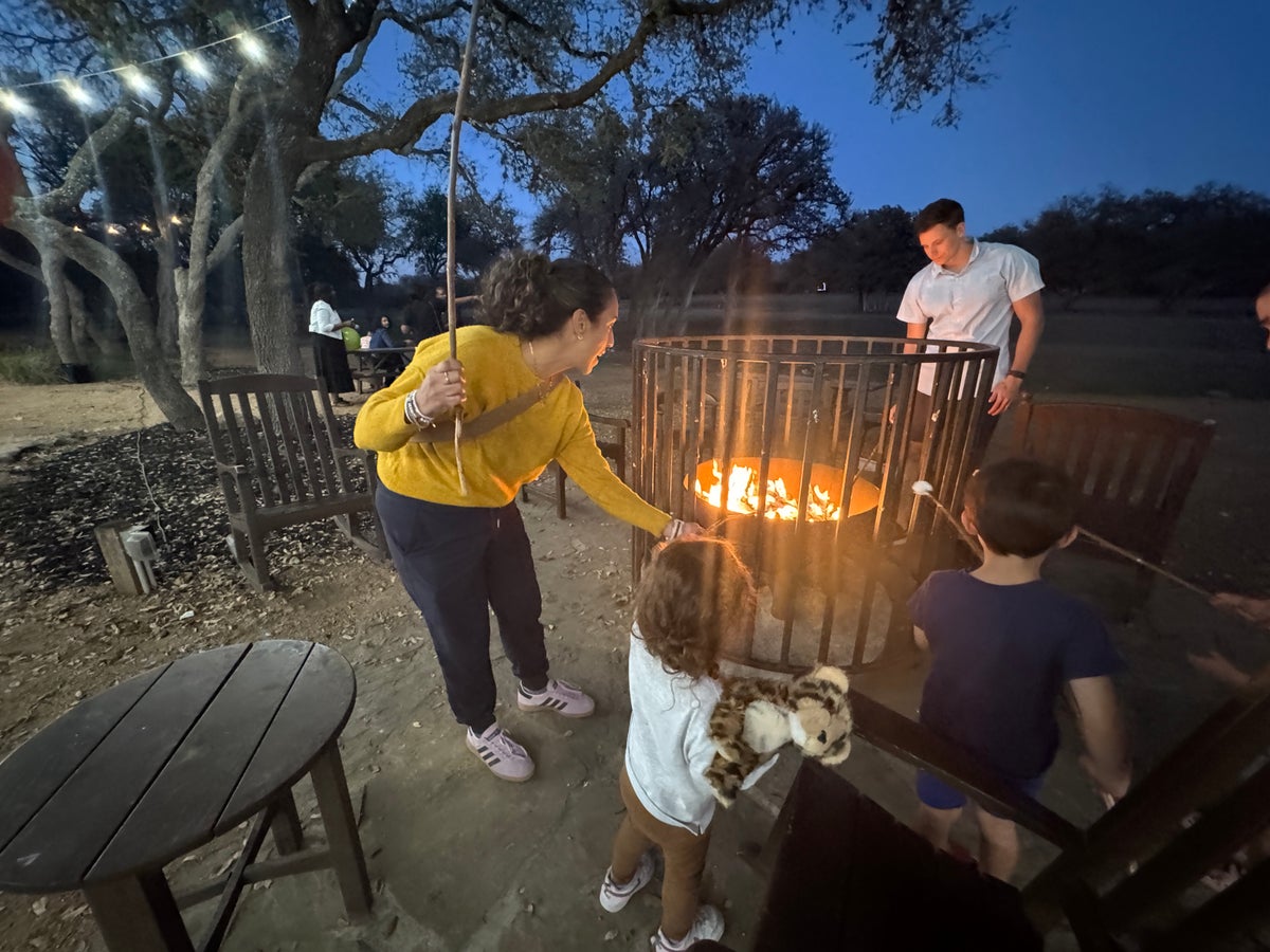 Hyatt Regency Hill Country smores fire pits