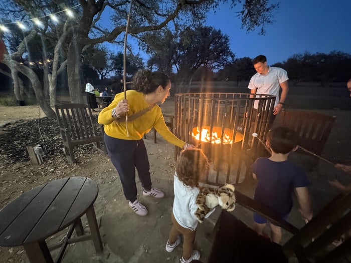 Hyatt Regency Hill Country smores fire pits