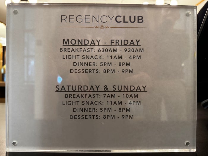 Hyatt Regency Irvine Regency Club lounge hours