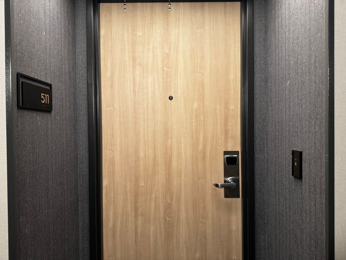 Hyatt Regency Irvine bedroom door 511