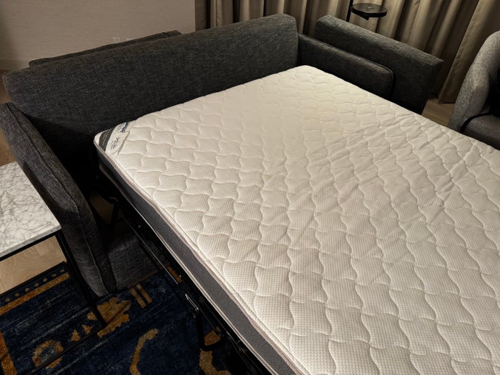 Hyatt Regency Irvine living room fold out bed