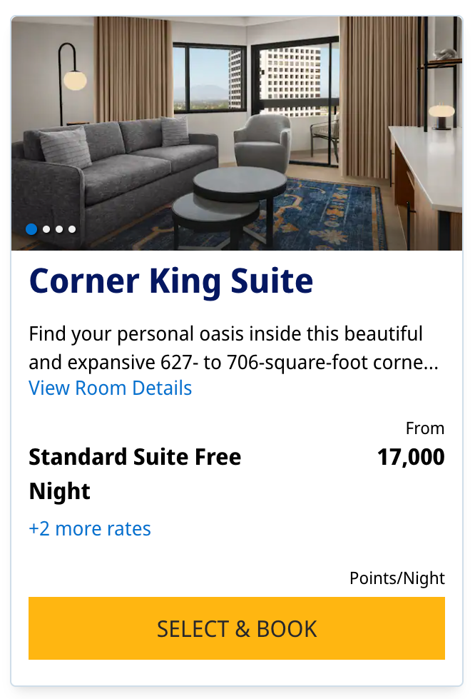 Hyatt Regency Irvine points price suite