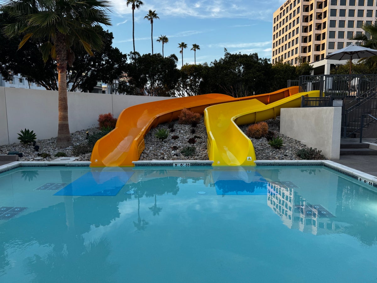 Hyatt Regency Irvine pool slides