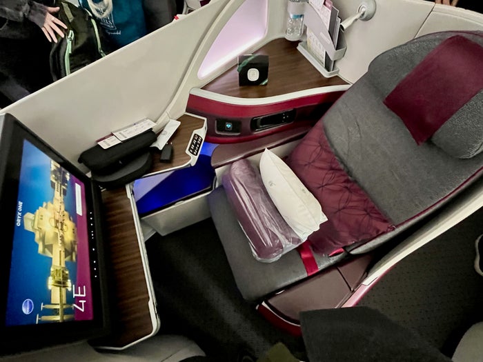 IMG 0087 Qatar Airways Business Class Boeing 787-8