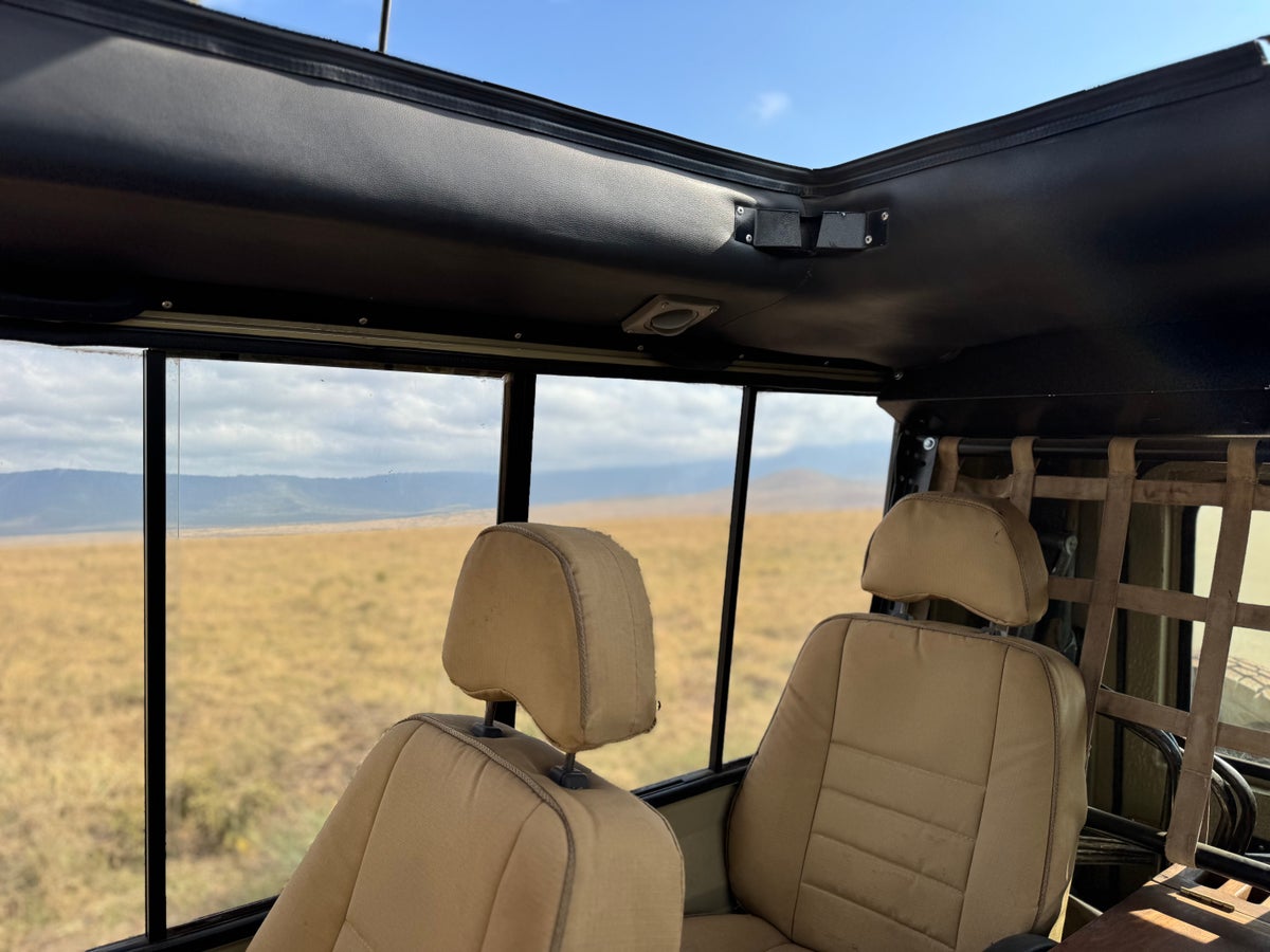 Inside the Abercrombie and Kent truck