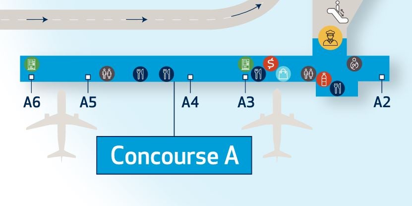 John Glenn Columbus International Airport Concourse A