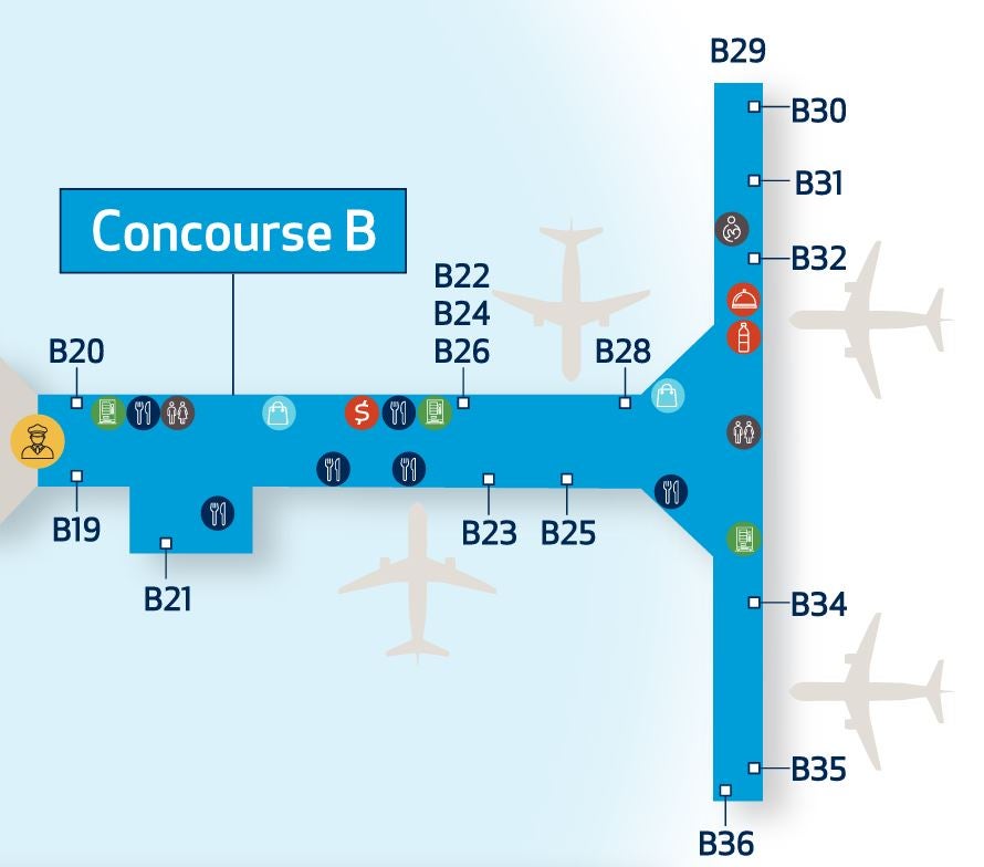 John Glenn Columbus International Airport Concourse B