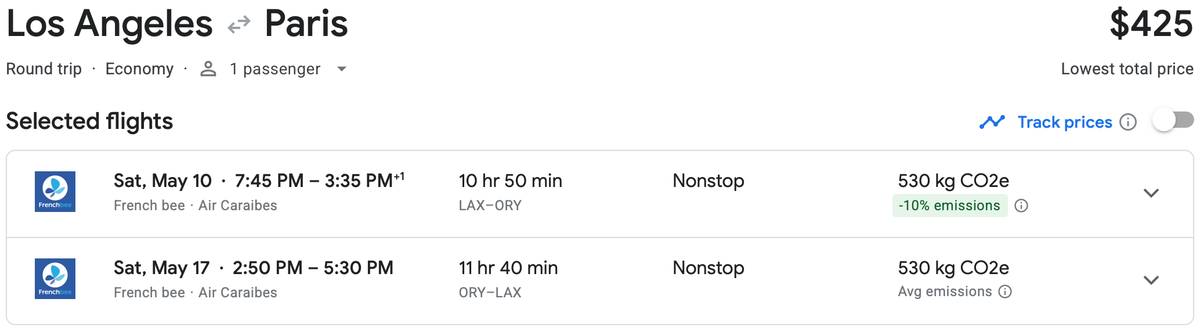 LAX ORY cash flight