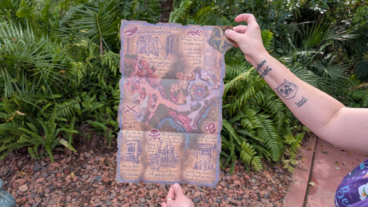 Magic Kingdom Pirates Adventure map