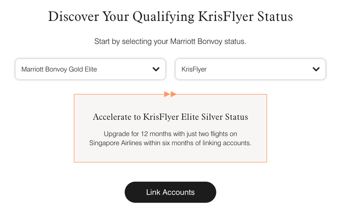 Marriott Gold Singapore status match Marriott Gold Singapore status match