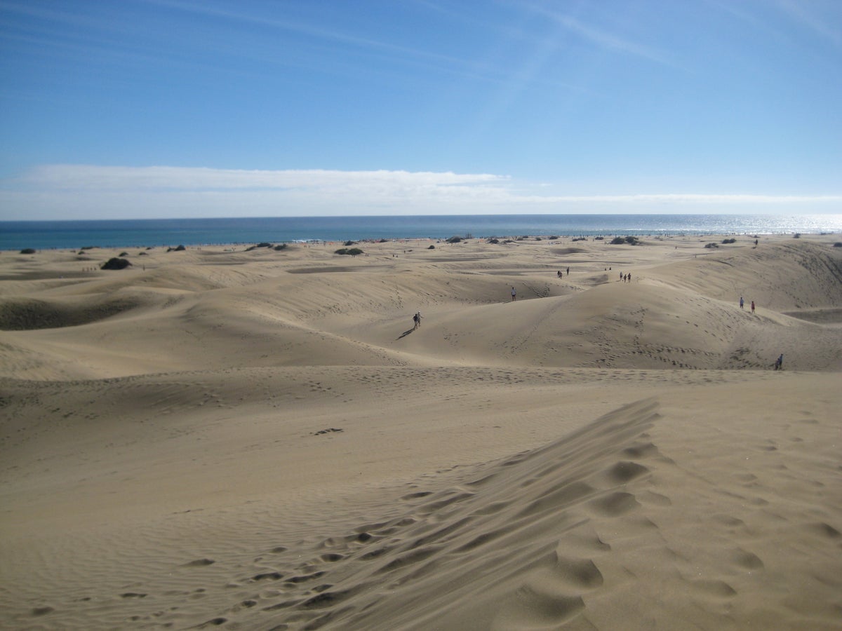 Sandy beach in Gran Canaria