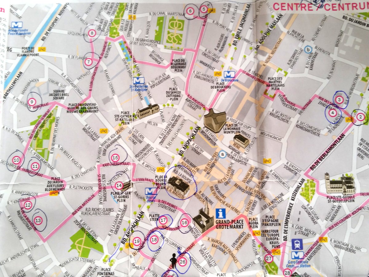 My Comic Strip Map Brussels