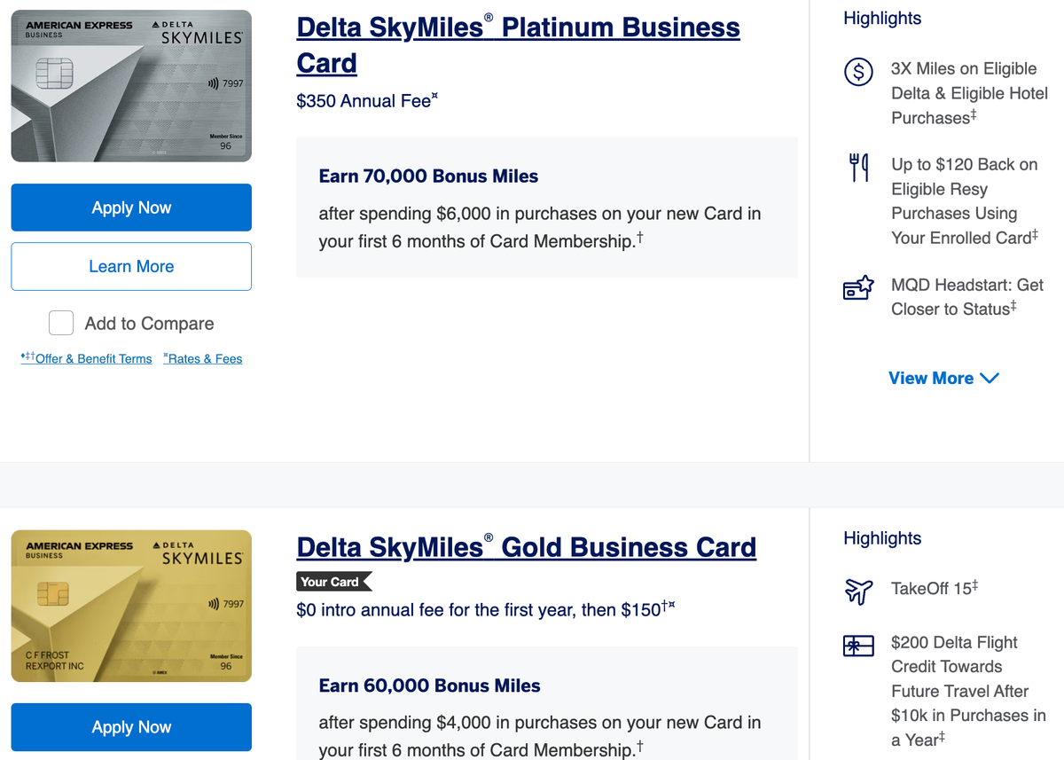 No upgrade offer Amex Delta Gold card to Platinum