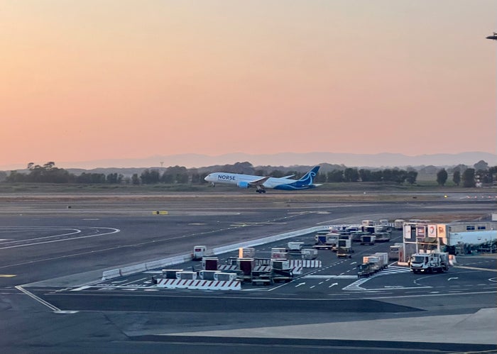 Norse Dreamliner departing Rome FCO Norse Dreamliner departing Rome FCO