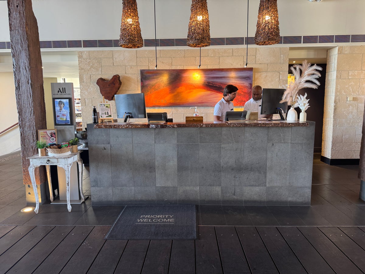 Pullman Bunker Bay Resort lobby check in desk