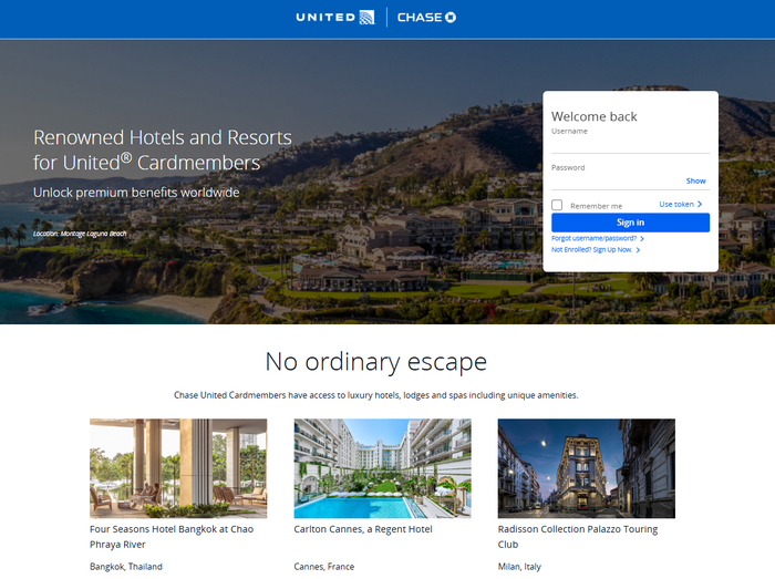 Renowned Hotels Resorts homepage