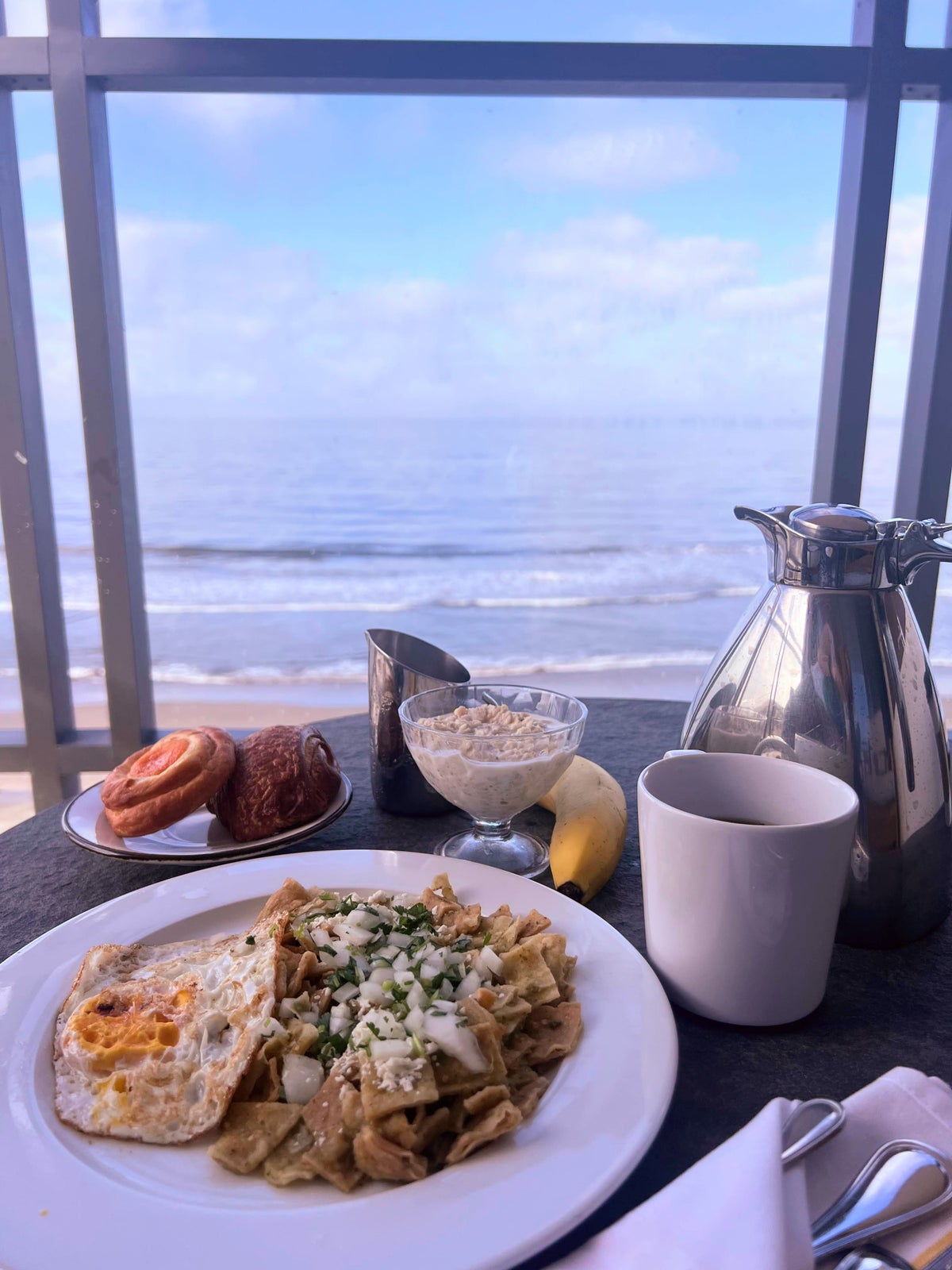 Room service breakfast at Dreams Mazatlan