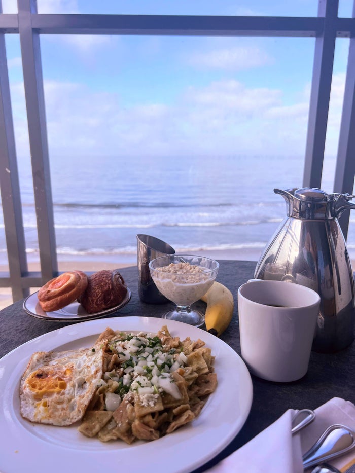 Room service breakfast at Dreams Mazatlan