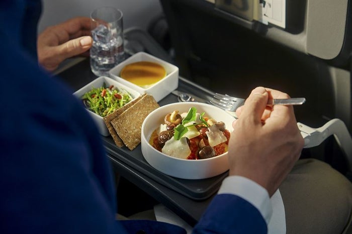 SAS new business class meal