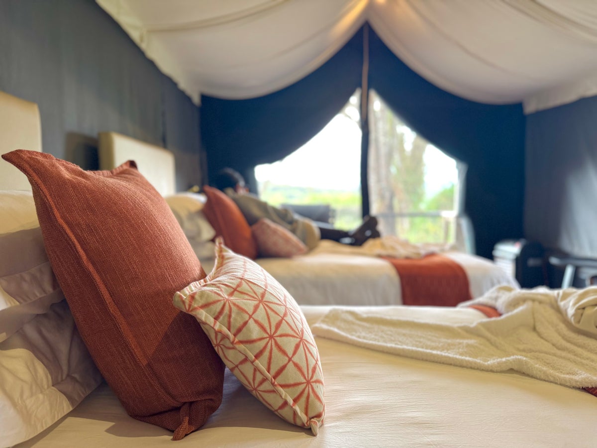 Sancturary Ngorongoro Camp cosy bedding