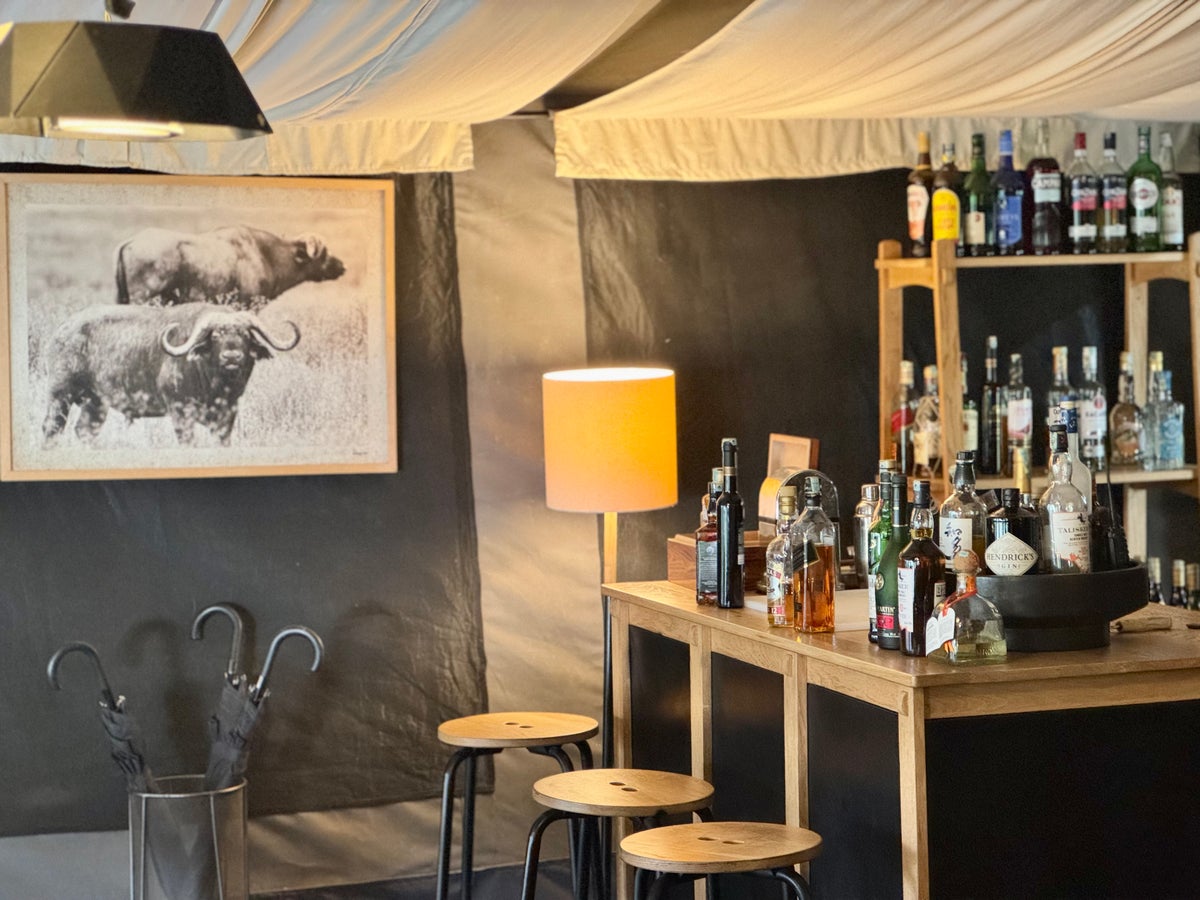 Sancturary Ngorongoro Camp lounge bar
