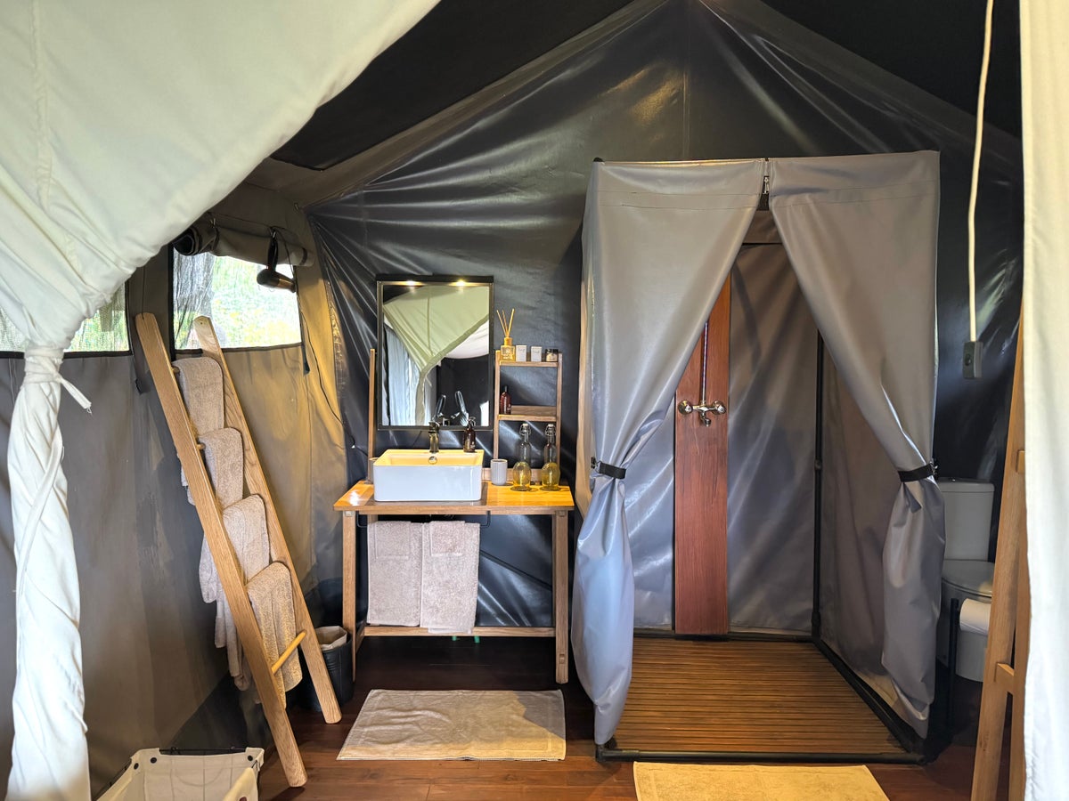 Sancturary Ngorongoro Camp tent bathroom