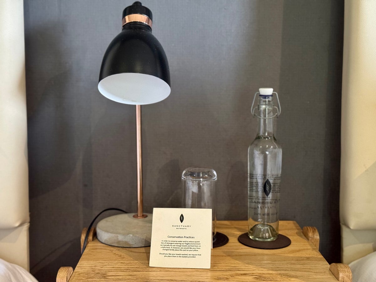Sancturary Ngorongoro Camp tent bedside table