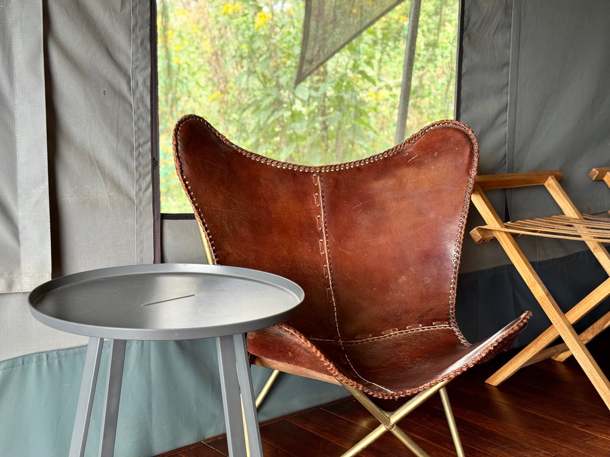 Sancturary Ngorongoro Camp tent seating area