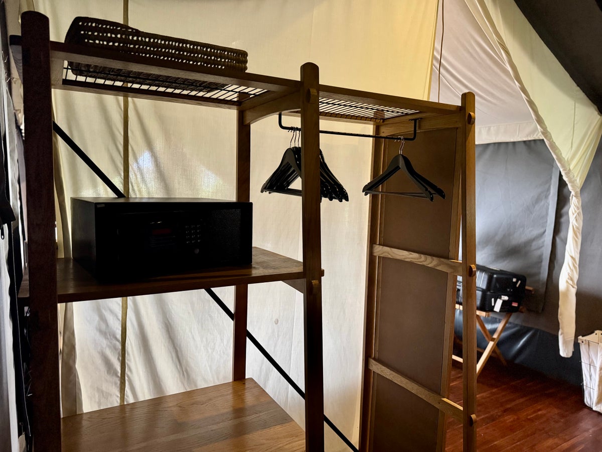 Sancturary Ngorongoro Camp tent storage