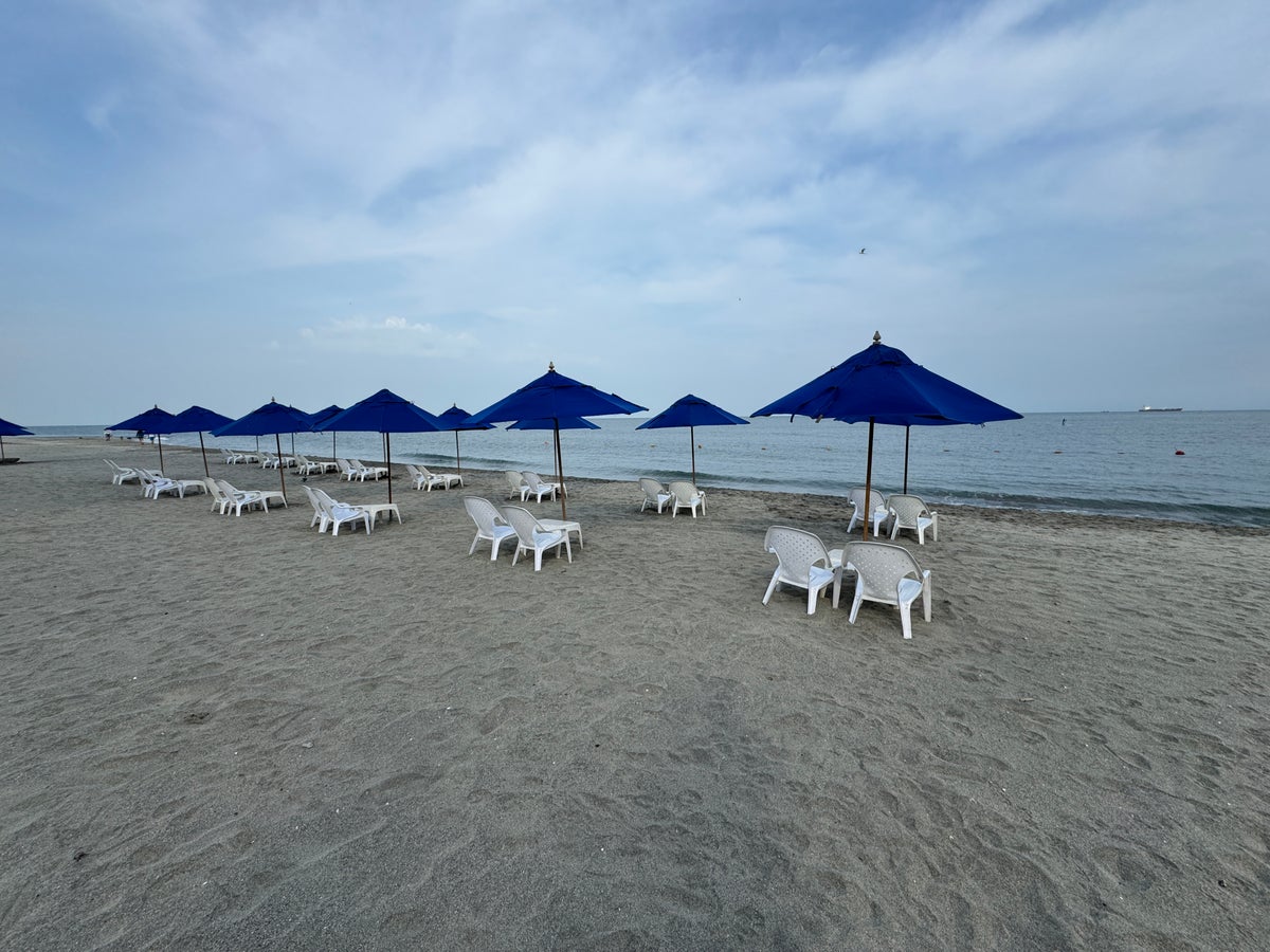Santa Marta Marriott Beach Chairs and Umbrellas