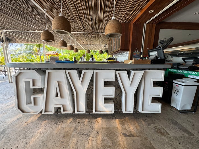 Santa Marta Marriott Cayeye sign Santa Marta Marriott Cayeye sign